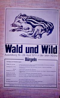 Ausstellung Wald und Wild 1974
