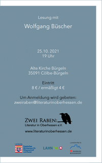 Plakat Wolfgang B&uuml;scher